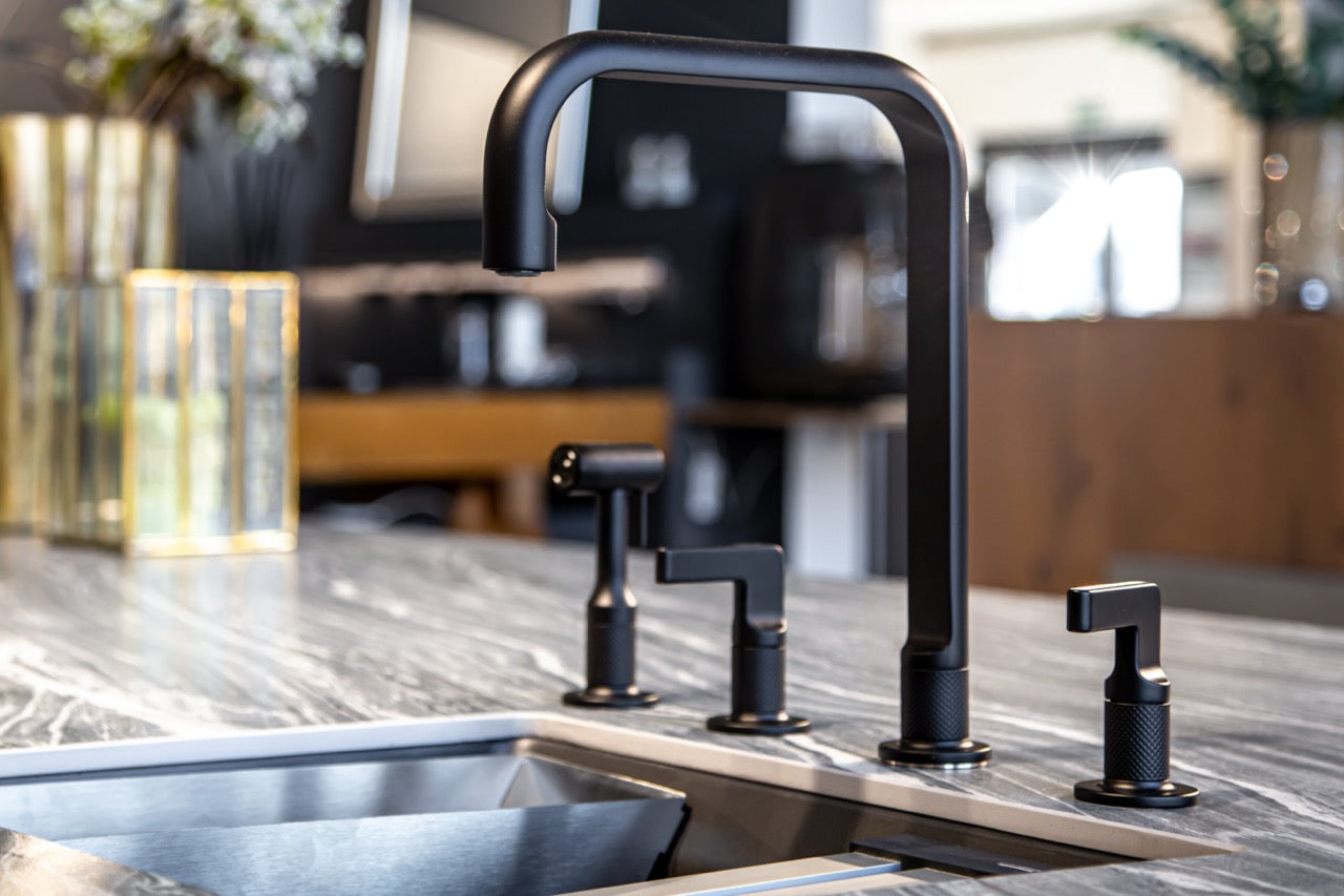 Premium faucet in a luxury kitchen