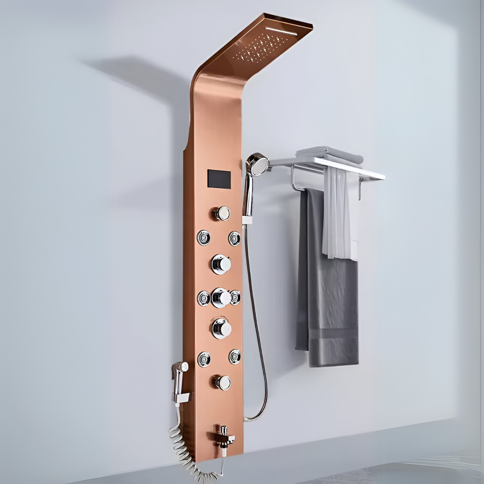 Rose Gold Digital shower set column