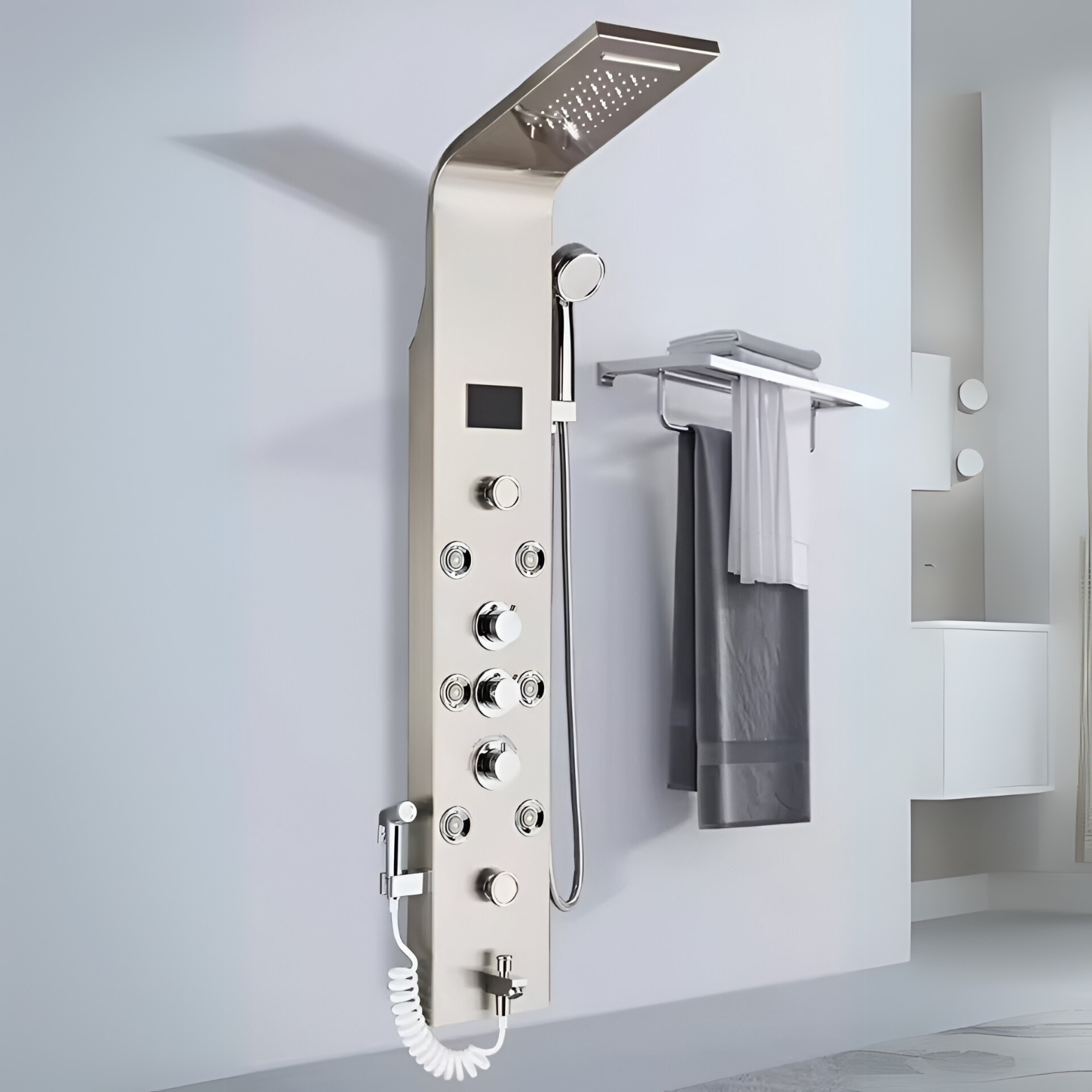 Gray Digital shower set column