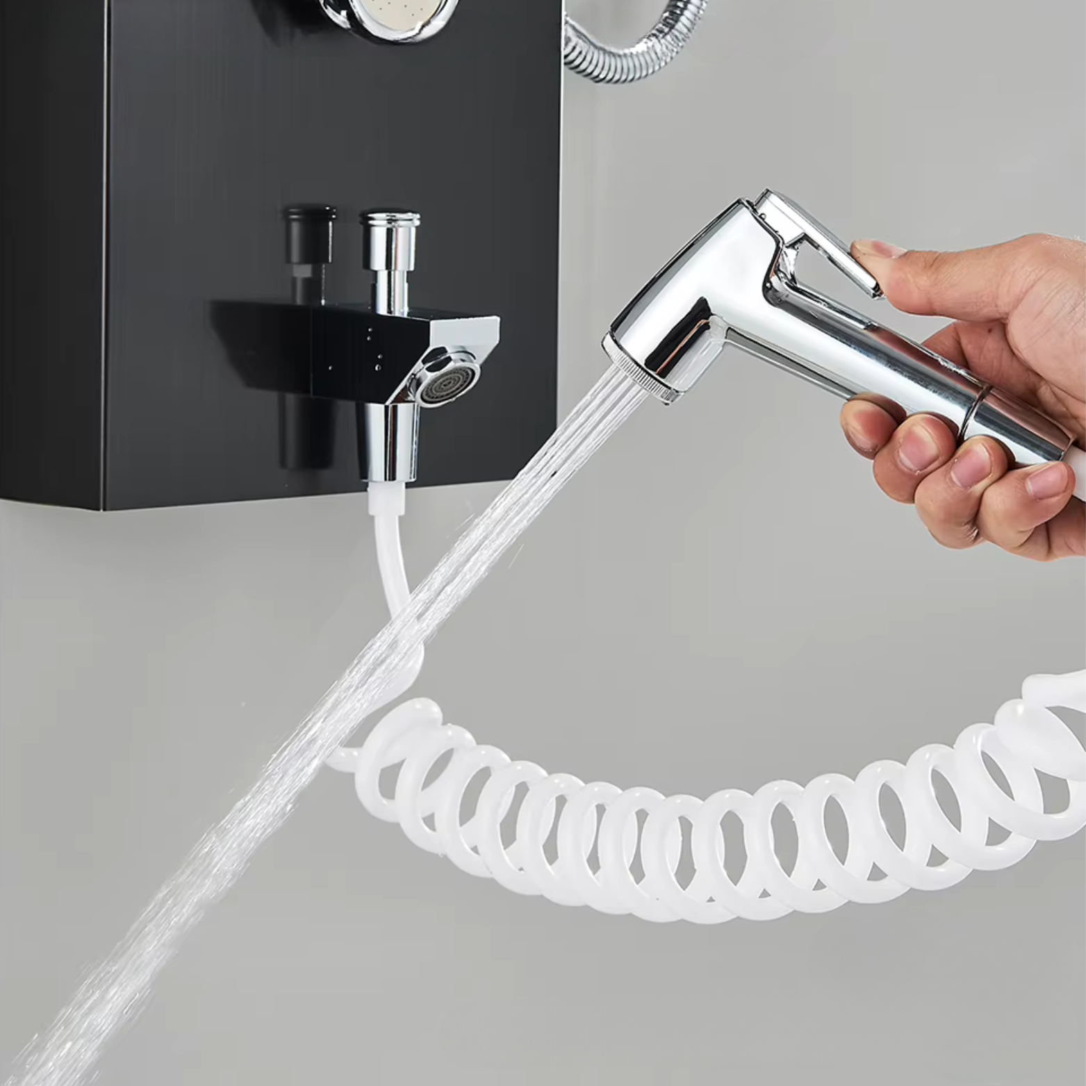 Digital shower set column