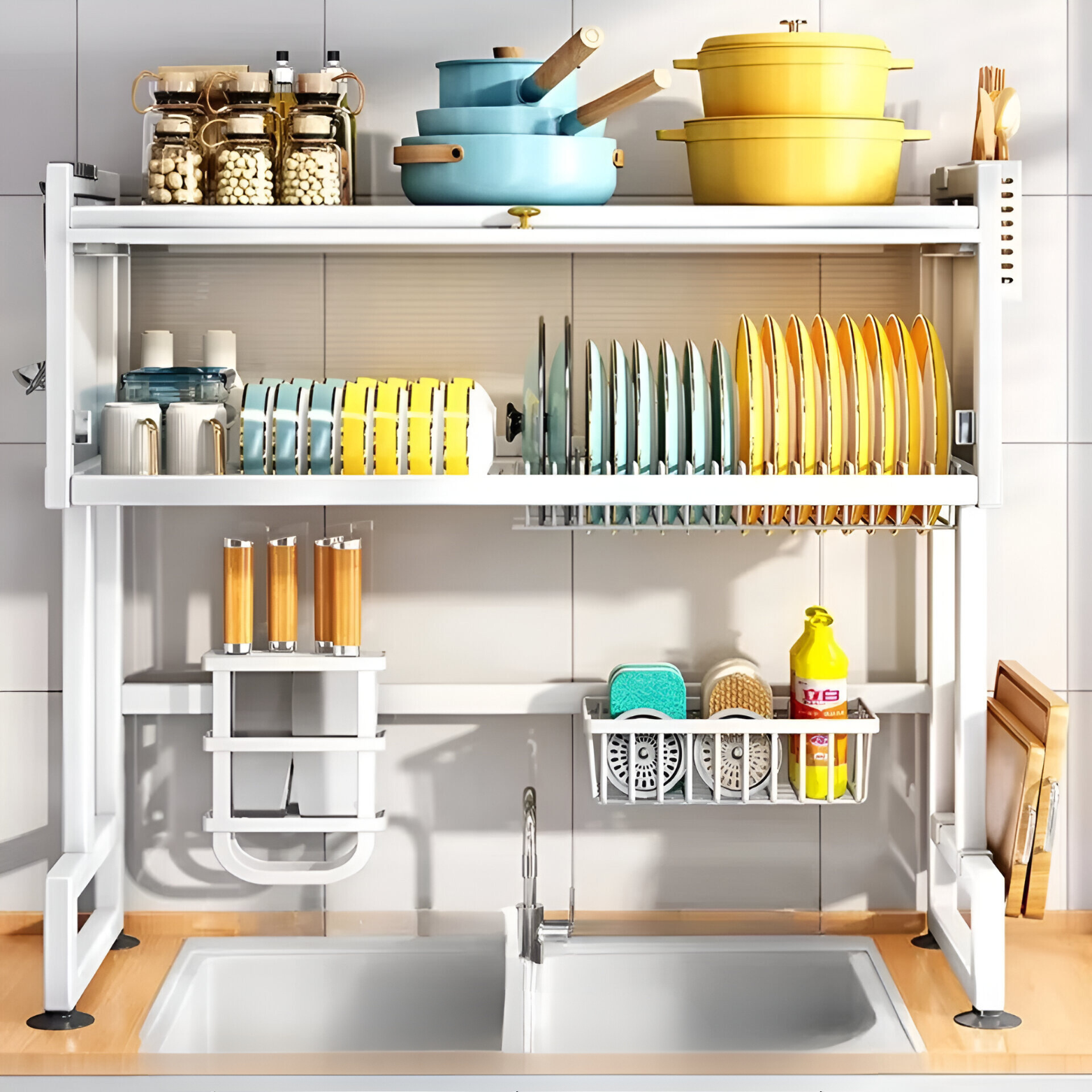 Kitchen Over The Sink Dish Rack