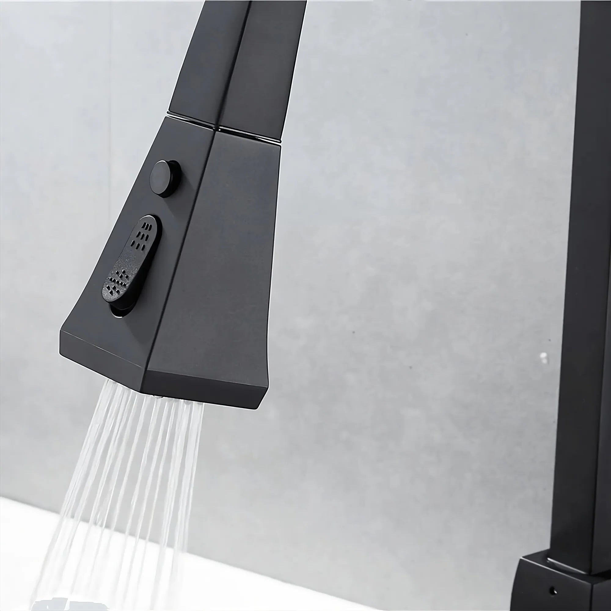 Black kitchen faucet