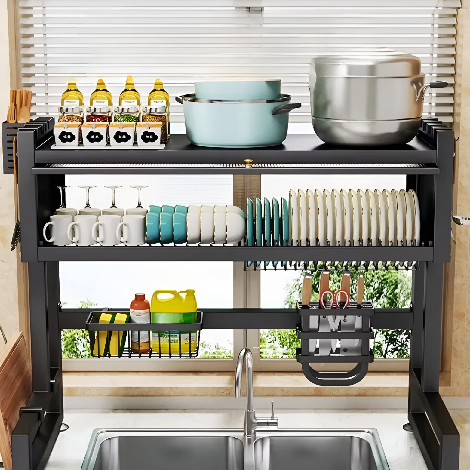 Kitchen Over The Sink Dish Rack