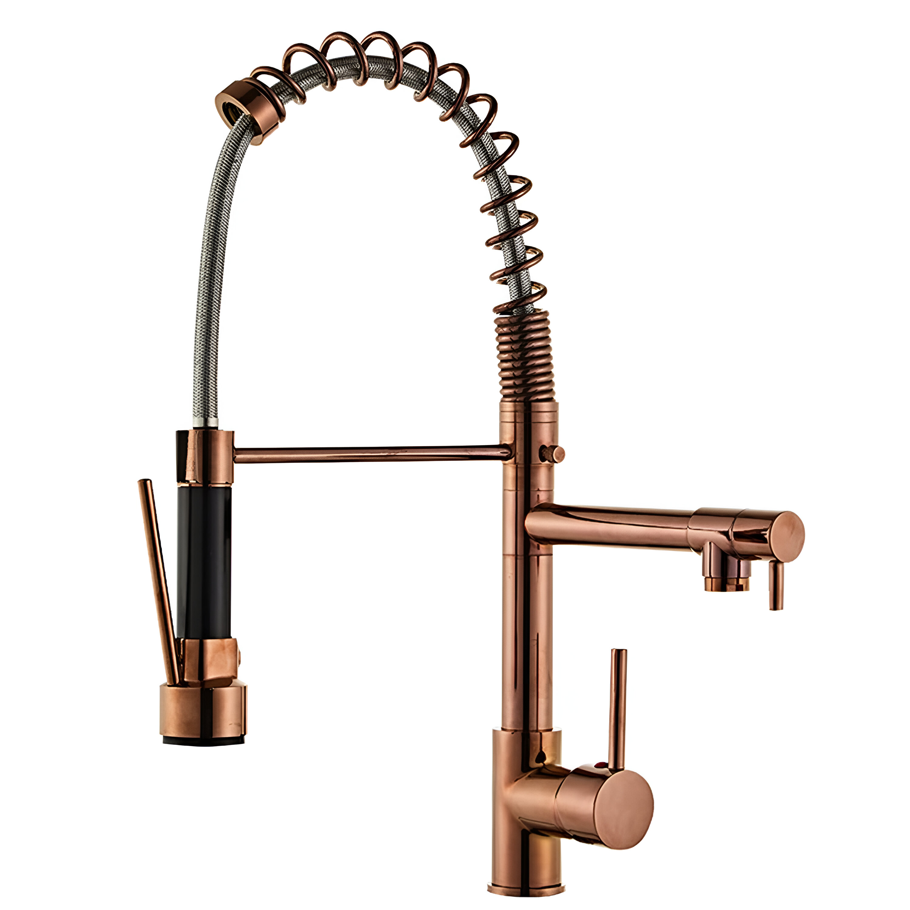  Copper Kitchen Faucet with Pull-Down Spout