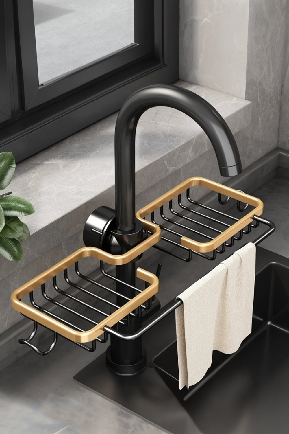 Premium faucet accessory in a luxurious kitchen