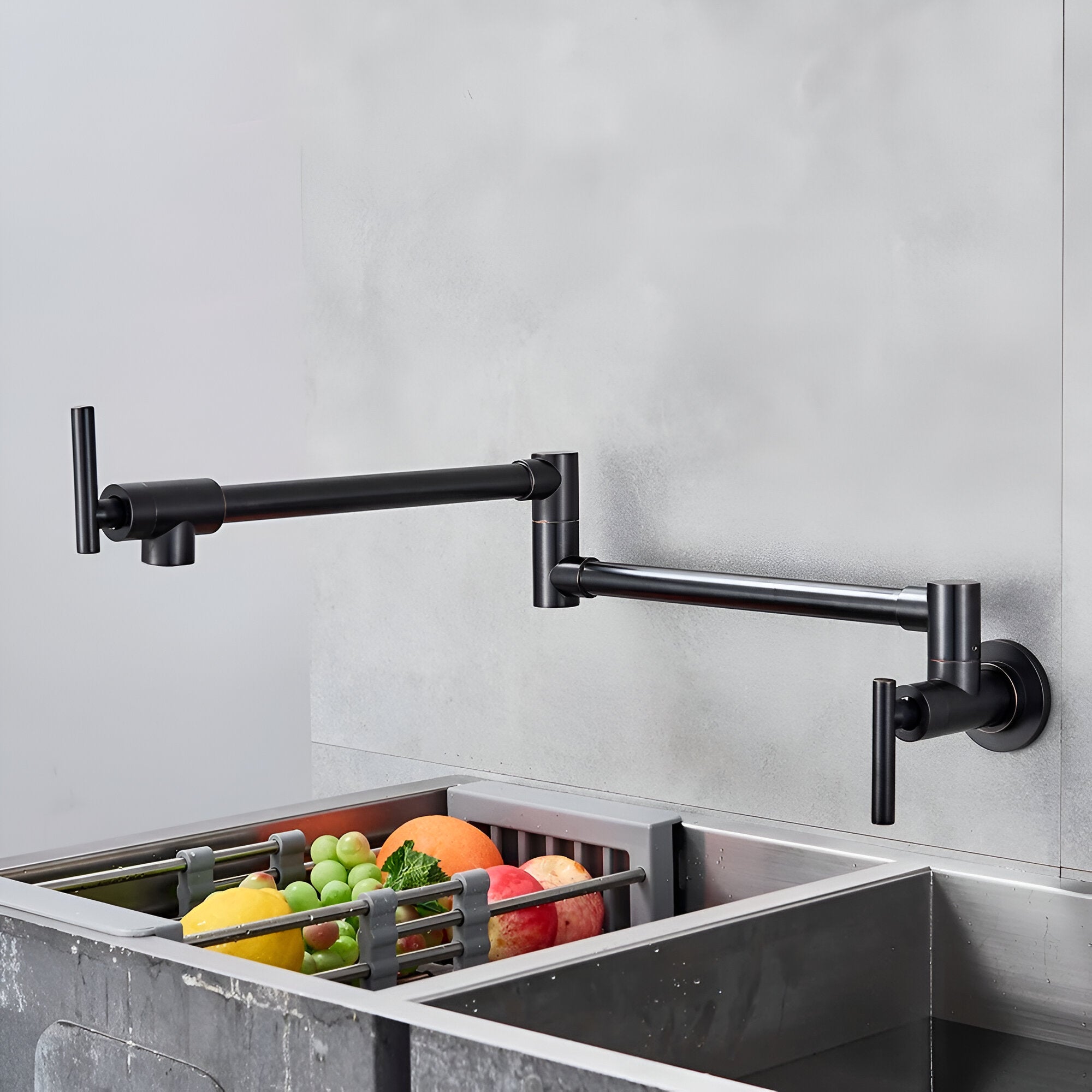 Jorstad durable wall-mounted kitchen foldable faucet