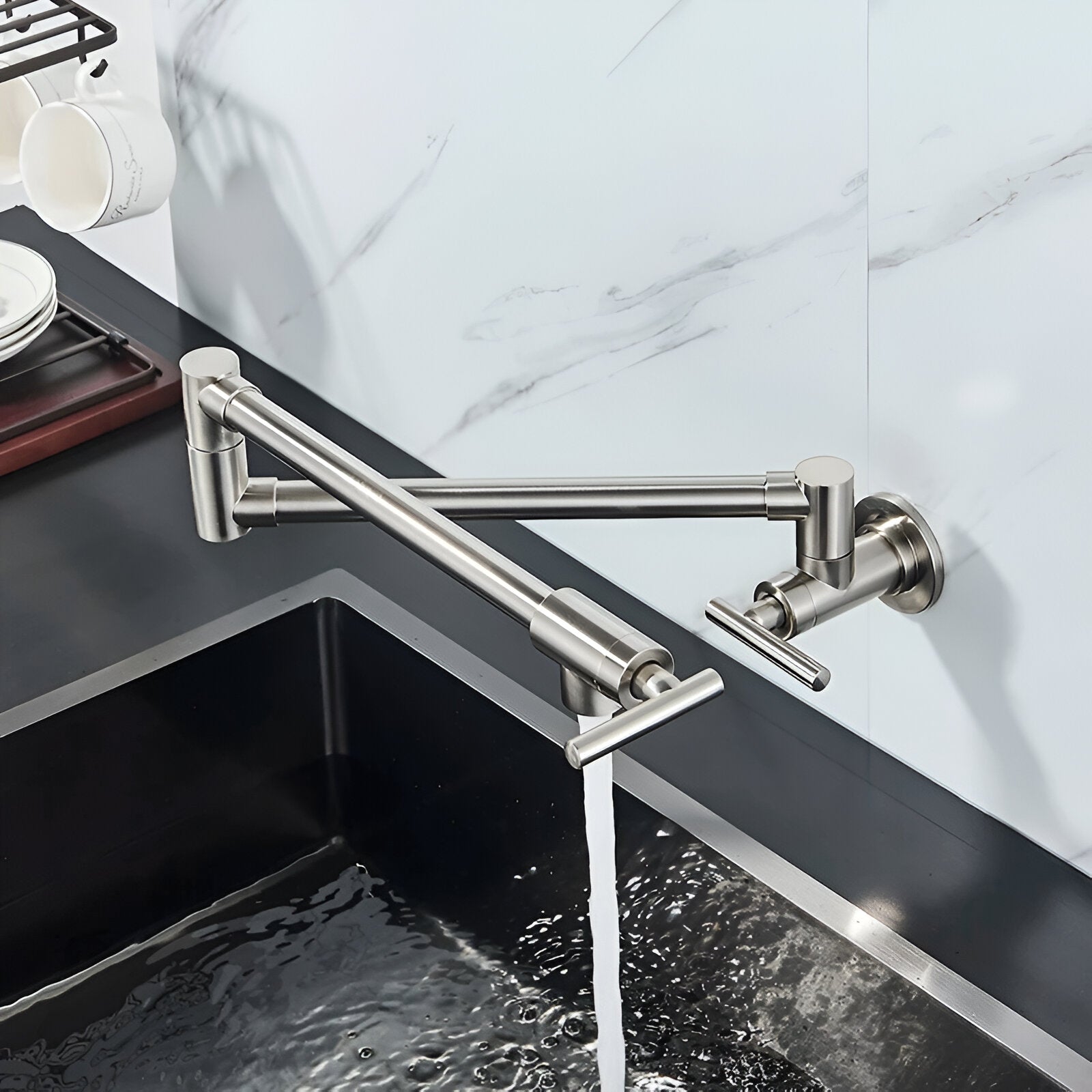 Jorstad innovative wall-mounted kitchen foldable faucet