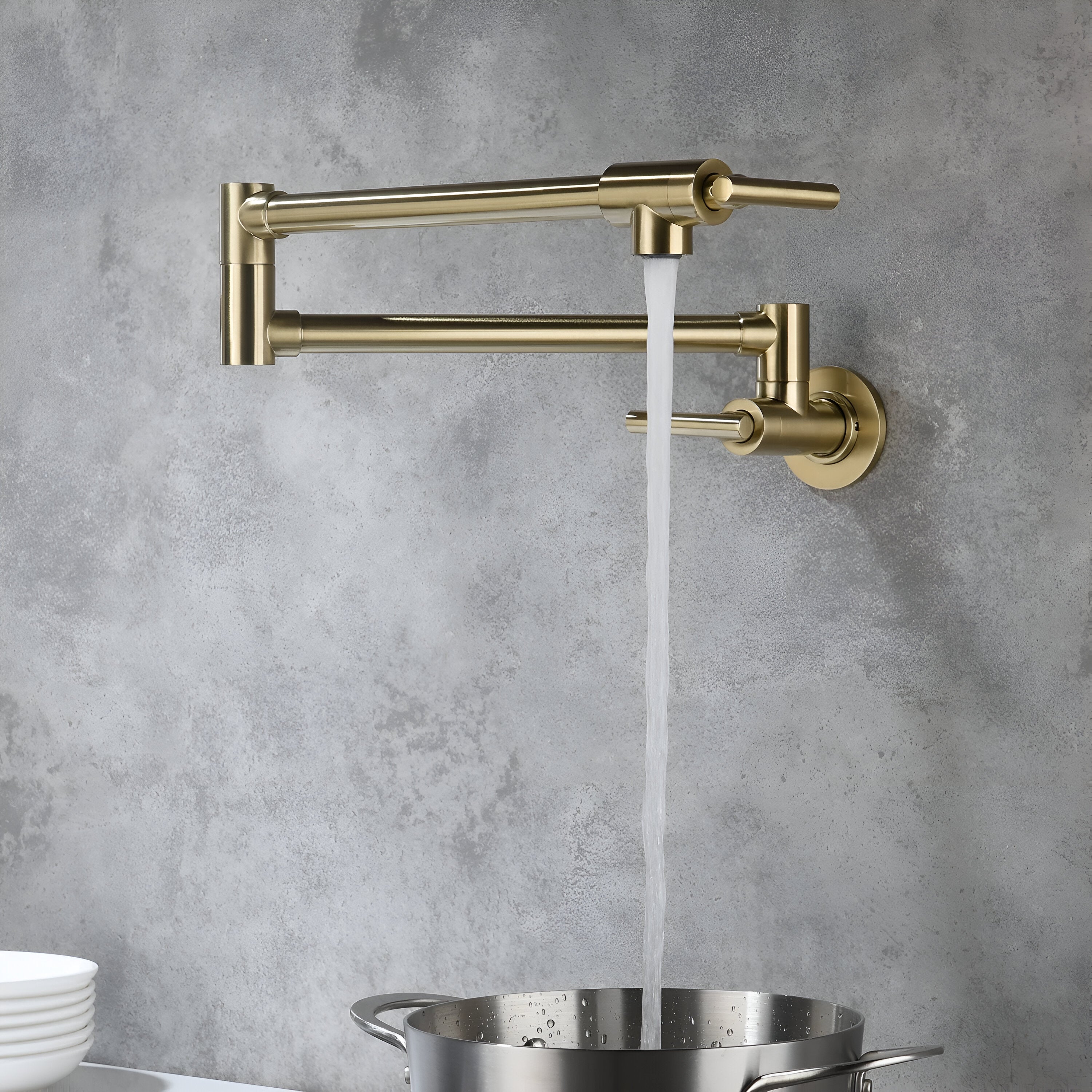 Jorstad practical wall-mounted kitchen foldable faucet