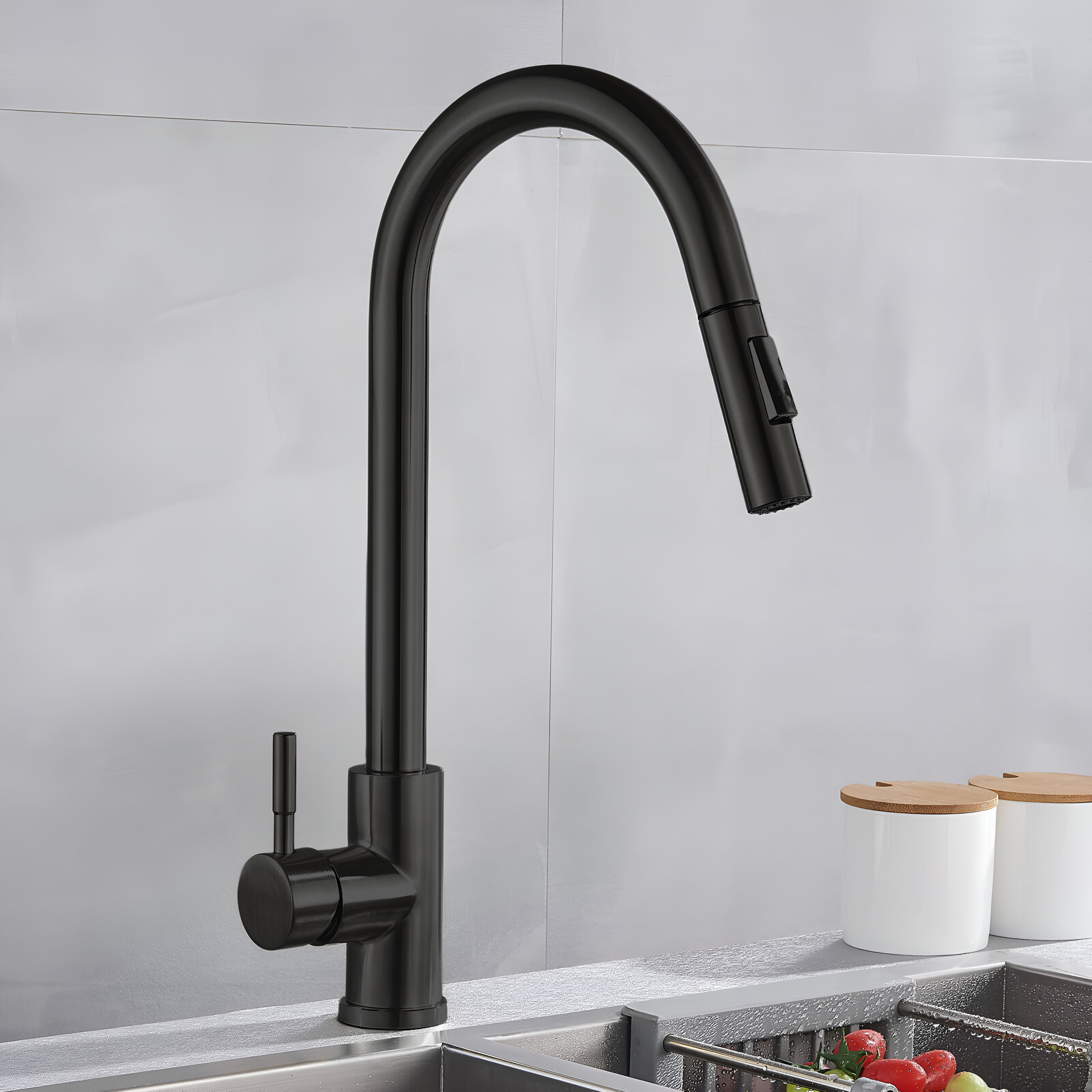 Kitchen faucet with modern style