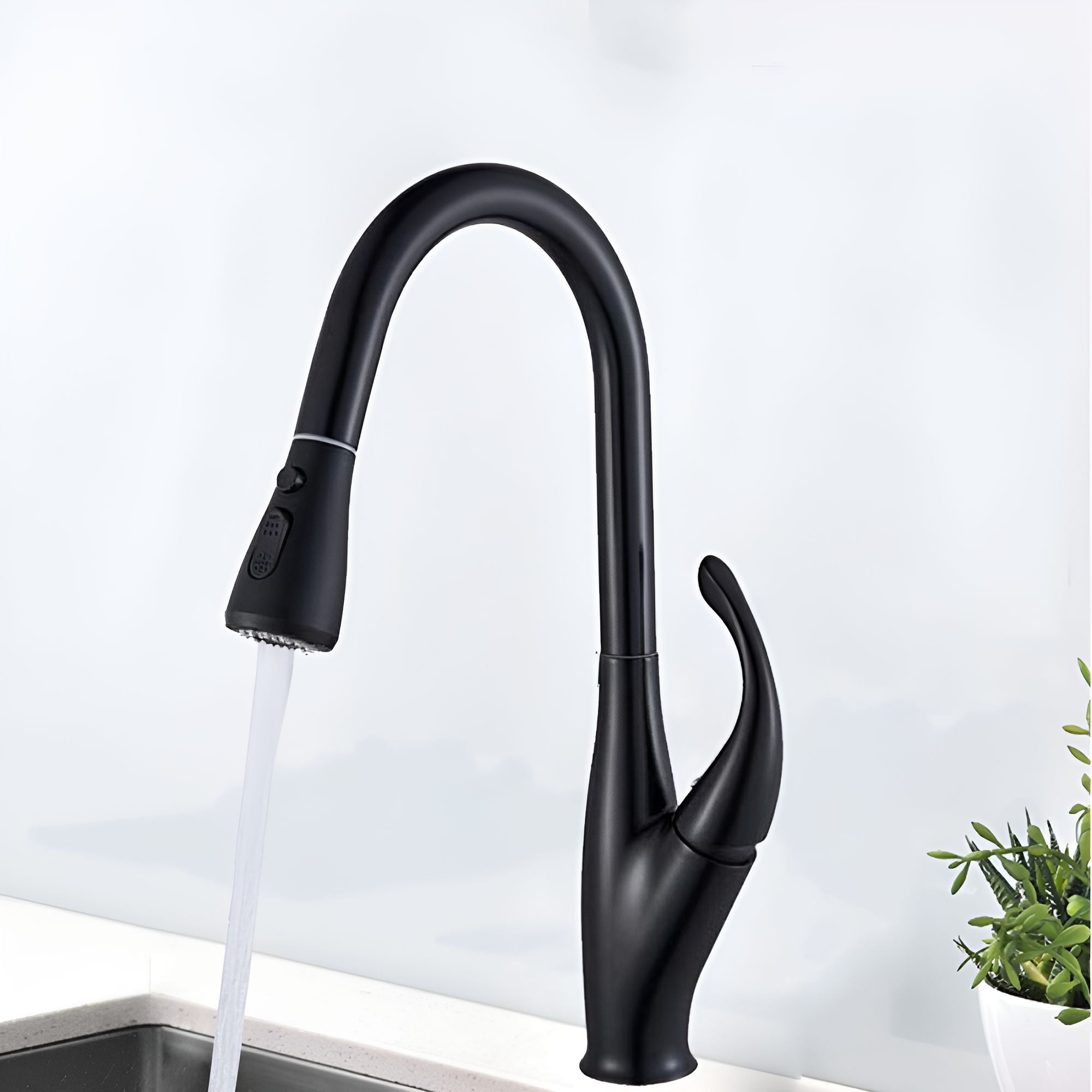 halden black kitchen faucet