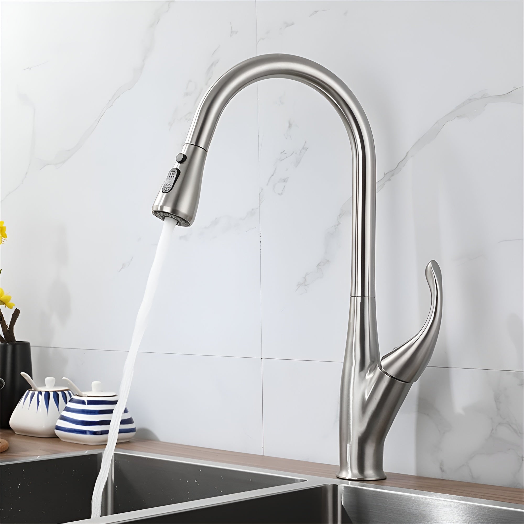 halden chrome working kitchen faucet