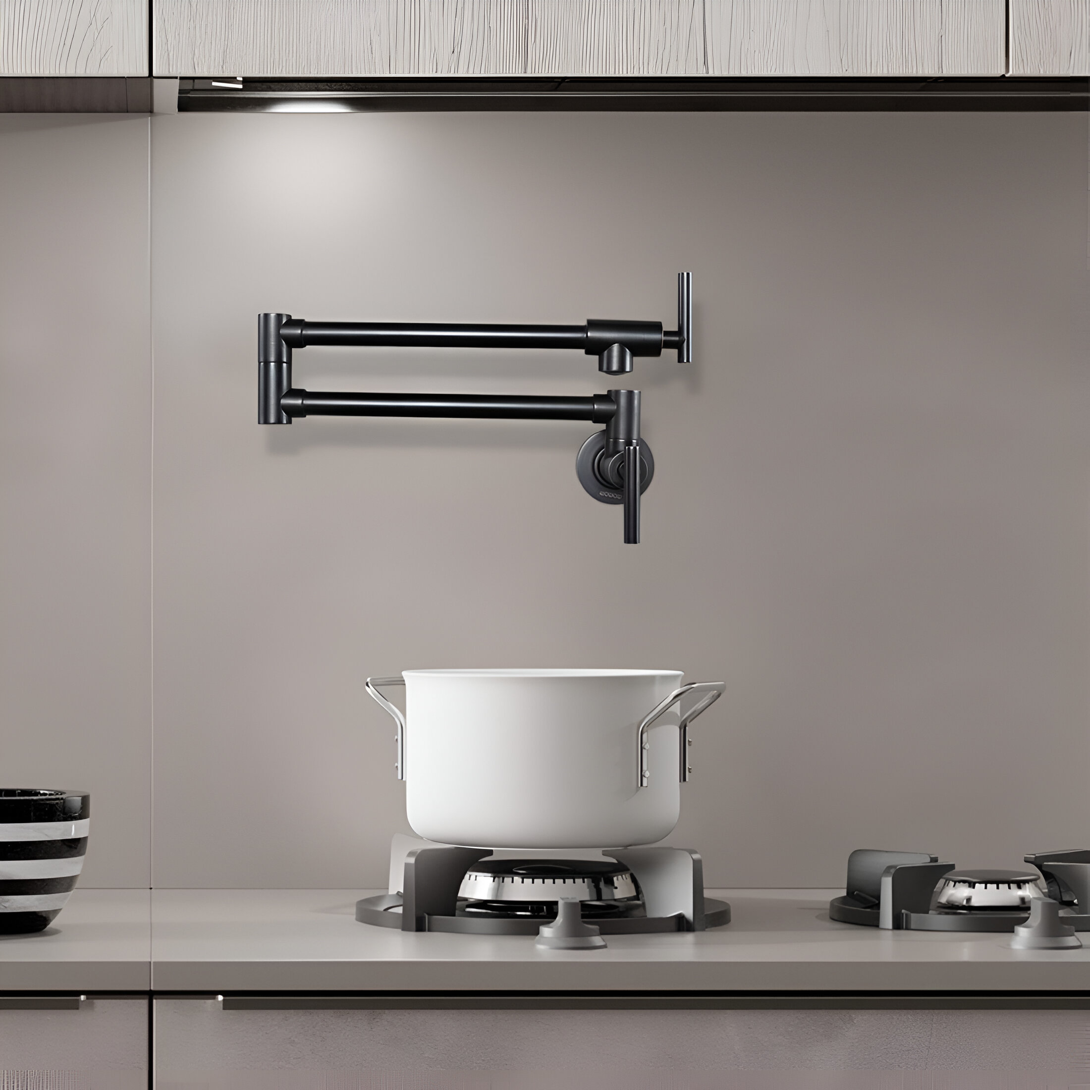 jorstad wall mounted kitchen black faucet