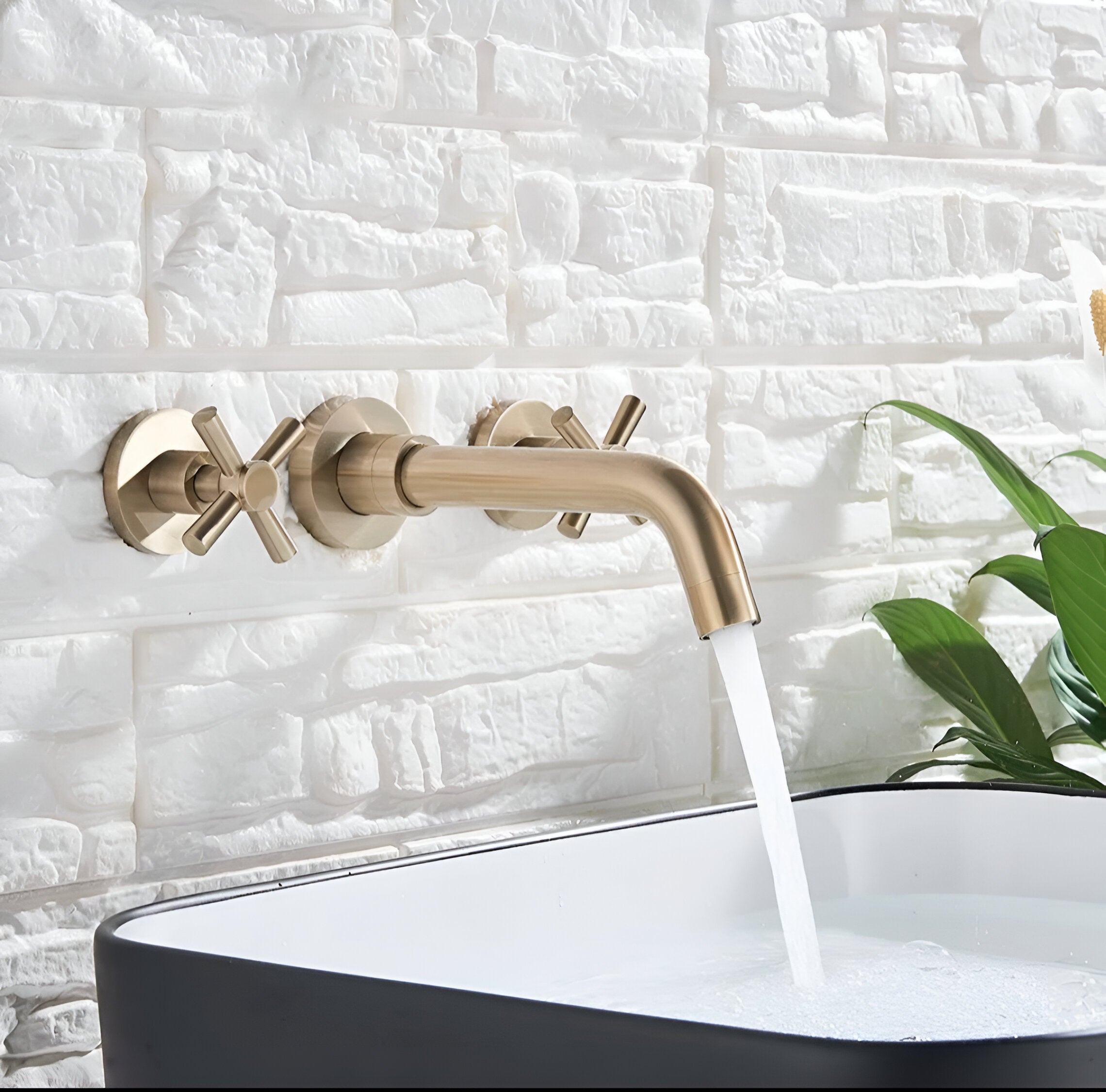 lovasen wall mounted bathroom faucet double handle