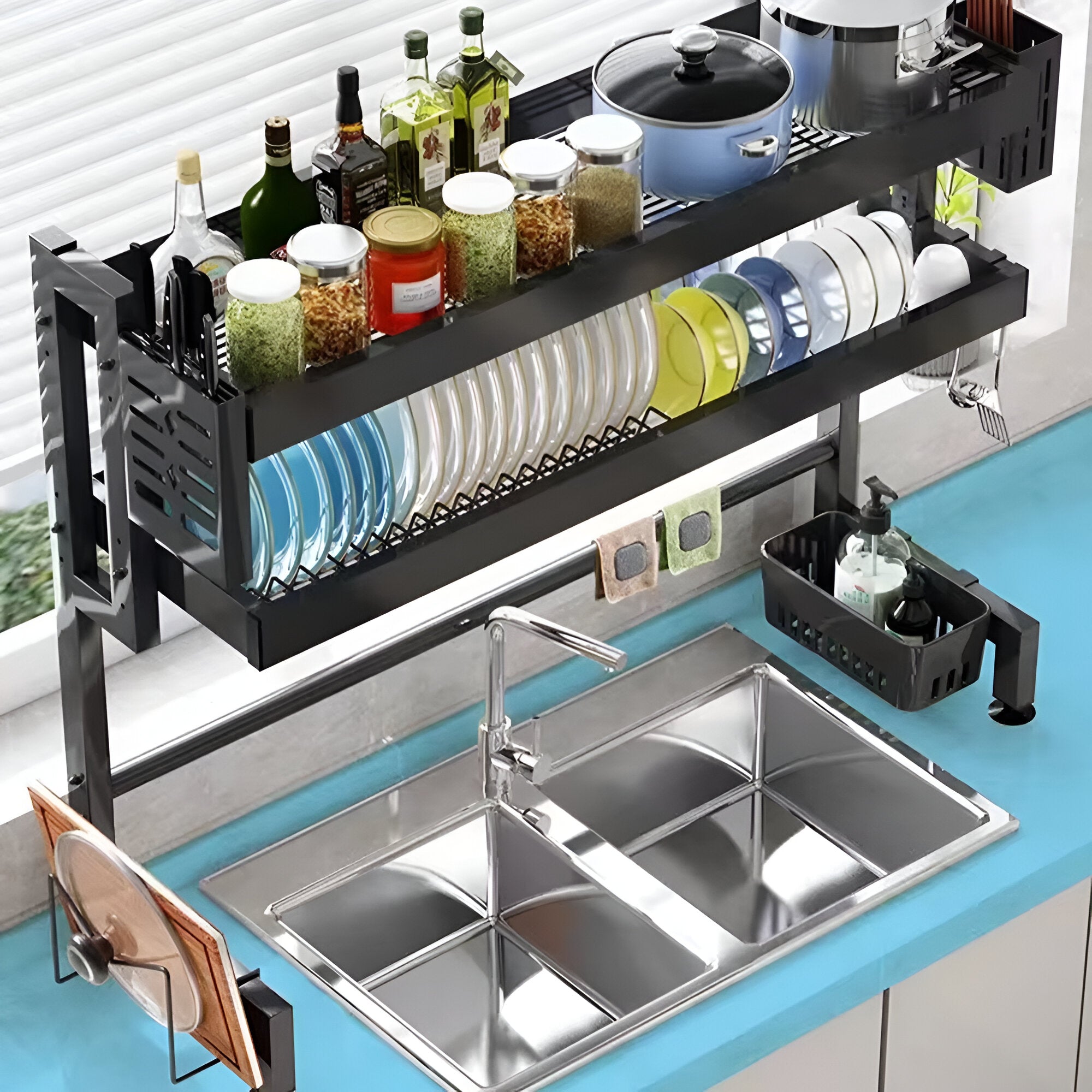 Kitchen Over The Sink Dish Rack