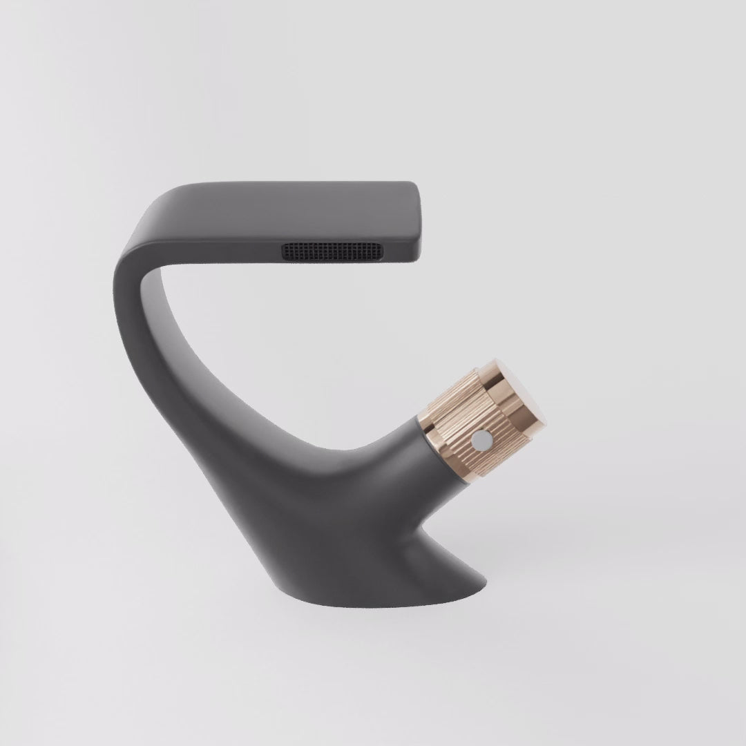 3d view of a luxury bathroom faucet